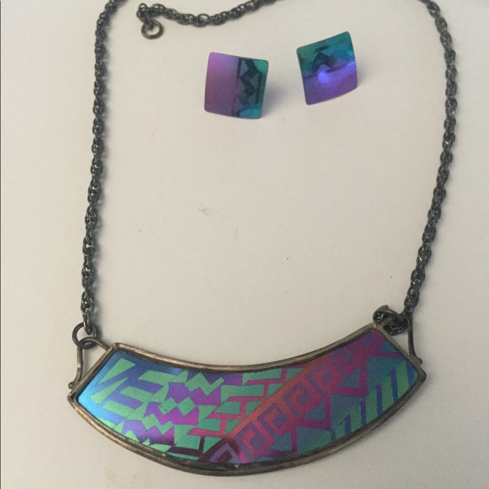 Sterling silver 925 necklace and earrings set